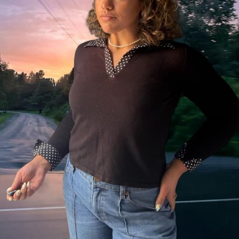 Notations Women's Black Blouse